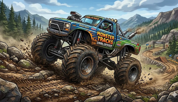 monster tracks unblocked